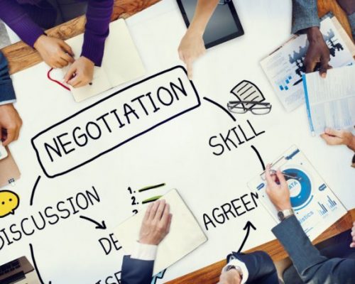 Negotiation Cooperation Discussion Collaboration Contract Concept